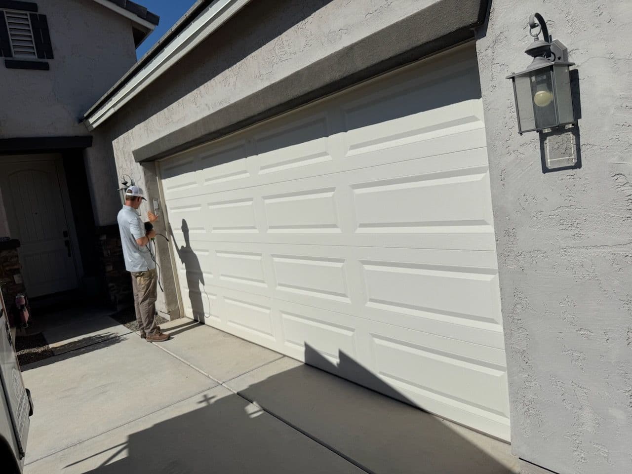 Slate Garage Door Upgrade Transforms Look image
